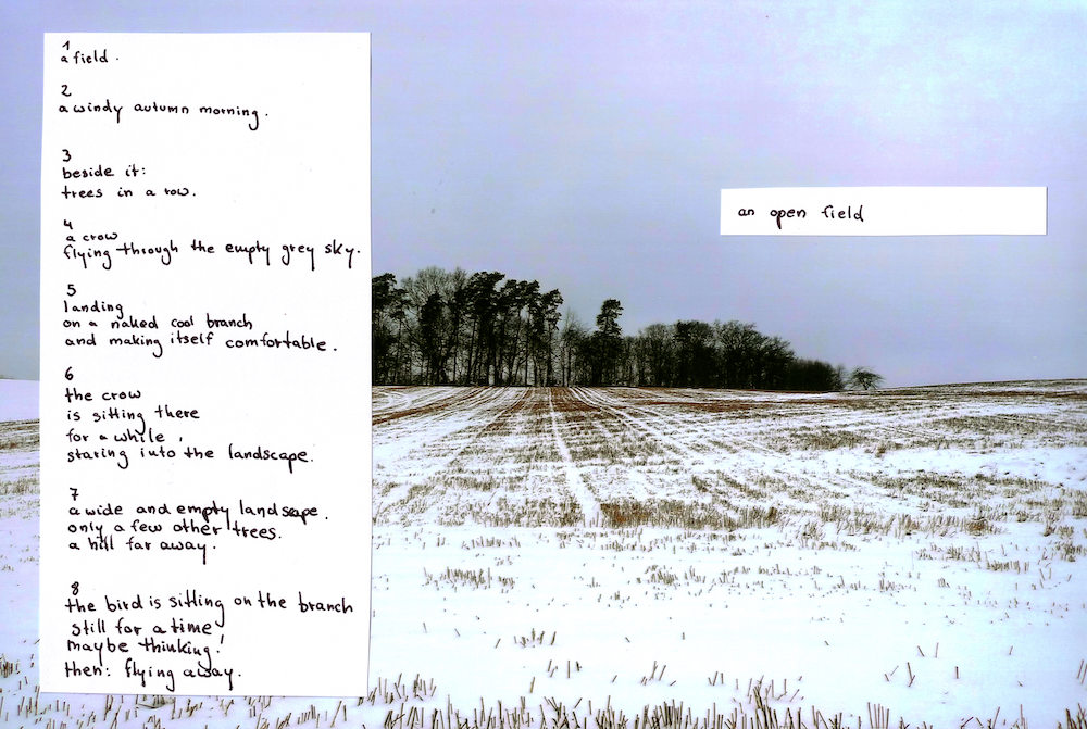 An open field is a sound poem by Maike Zazie