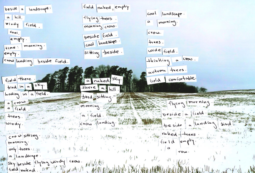 An open field is a collage by Maike Zazie